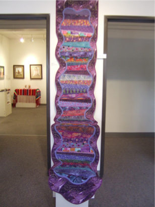 long purple, segments of time quilt
